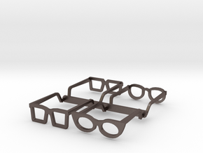 Eyeglasses in 1/10 in Polished Bronzed-Silver Steel