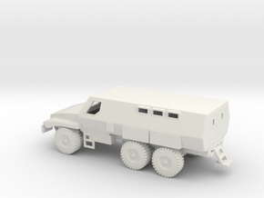 1/100 Scale Caiman 6x6 BAE Systems MRAP in White Natural Versatile Plastic