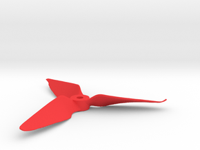 Drone Propeller - 5" CW Puller in Red Processed Versatile Plastic