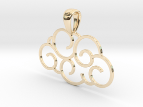 Cloudy in 14k Gold Plated Brass