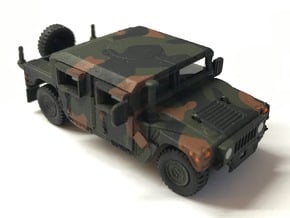 M1165 Humvee Armor With Spare Tire Bumper in Smooth Fine Detail Plastic