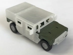 M1165 Armor w/Barn Door Hard Top & Spare Tire in Smooth Fine Detail Plastic