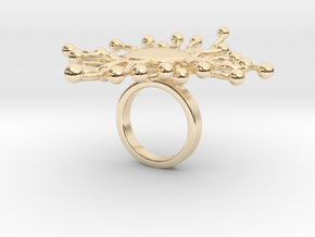 anillo_91b_bigger in 14k Gold Plated Brass