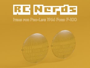 RCN202 Light Lenses for Ford F100  in Tan Fine Detail Plastic