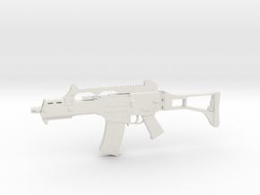 Miniature G36C Assault Rifle - Heckler & Koch in White Natural Versatile Plastic