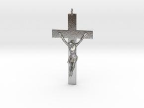 Pectoral Cross in Natural Silver