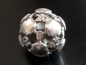 Chord d20 in Polished Bronzed-Silver Steel