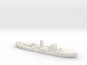 HMS Gloxinia corvette 1:3000 WW2 in White Natural Versatile Plastic