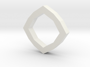 f110 grid octagon ring 1 gmtrx in White Natural Versatile Plastic