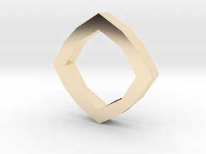 f110 grid octagon ring 1 gmtrx in 14K Yellow Gold