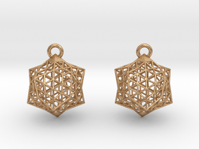 Icoearrings in Natural Bronze