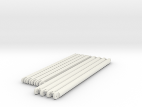 diagonal_beams_top_section in White Natural Versatile Plastic