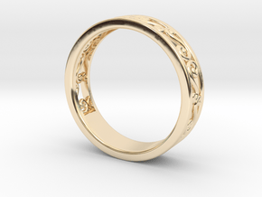 Eternity Celtic Fashion Sterling Silver/Gold Lover in 14K Yellow Gold