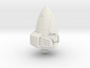 Zombie Combiner Gestalt Head - 1pc 6mm ball joint in White Natural Versatile Plastic