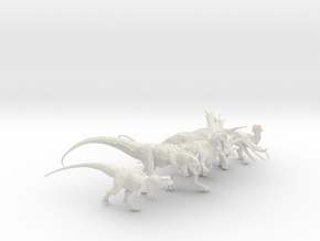 Mini Prehistoric Collection 2 in White Natural Versatile Plastic