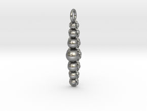 Ropes and Spheres Pendant in Natural Silver