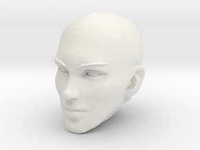 Female Head Bald in White Natural Versatile Plastic