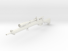 1/3rd Scale Enfield Sniper Rifle in White Natural Versatile Plastic