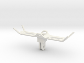 Fishing Rods universal rack (GoPro mount) in White Natural Versatile Plastic