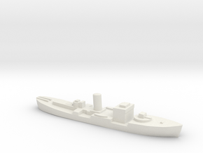 HMS Gloxinia corvette 1:2400 WW2 in White Natural Versatile Plastic