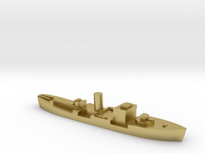 HMS Gloxinia corvette 1:1800 WW2 in Natural Brass