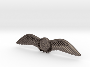 RAA (Recreational Aviation Australia) Wings / Brev in Polished Bronzed Silver Steel