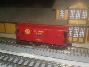 Z Scale  B&O Wagon top caboose in Smoothest Fine Detail Plastic