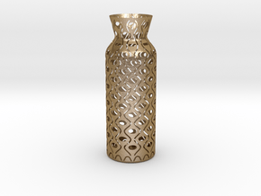 Vase_05 in Polished Gold Steel