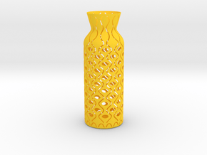 Vase_06 in Yellow Processed Versatile Plastic