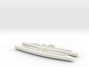 USS Mackerel SS-204 1/1800 x2 in White Natural Versatile Plastic