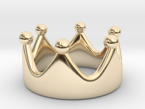 Crown Ring II in 14k Gold Plated Brass