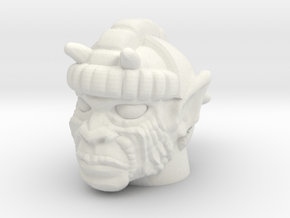 Mace Ape Head - Multisize in White Natural Versatile Plastic: Medium