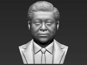 Xi Jinping bust in White Natural Versatile Plastic