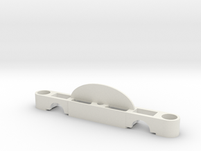 HO Scale 2 1-2 inch Track Spacer in White Natural Versatile Plastic