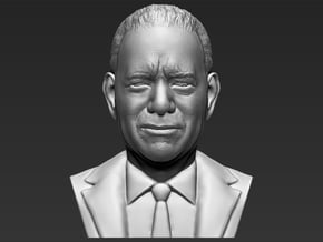 Tom Hanks bust in White Natural Versatile Plastic