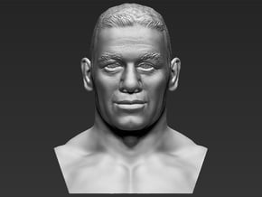 John Cena bust in White Natural Versatile Plastic