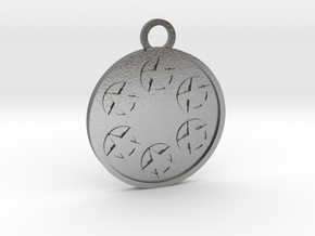 Six of Pentacles in Natural Silver