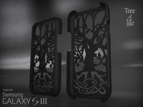 Samsung - Galaxy S3 "Tree of life" Cover Case in Black Natural Versatile Plastic