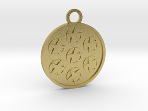 Seven of Pentacles in Natural Brass