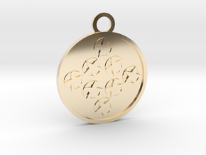 Eight of Pentacles in 14K Yellow Gold
