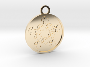 Ten of Pentacles in 14k Gold Plated Brass