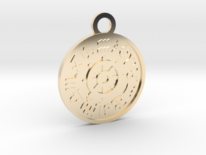 The Wheel of Fortune in 14k Gold Plated Brass