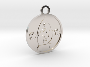 King of Pentacles in Rhodium Plated Brass