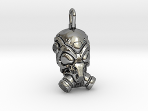 Scifi Gas mask  in Antique Silver