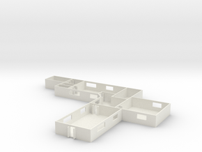 1/285 Scale MASH Main Building in White Natural Versatile Plastic