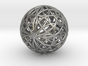 Evolution Cube 4D and 3D in Natural Silver