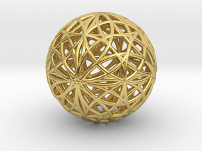 Evolution Cube 4D and 3D in Polished Brass