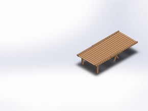 N PONTOON LOADING RAMP in Tan Fine Detail Plastic