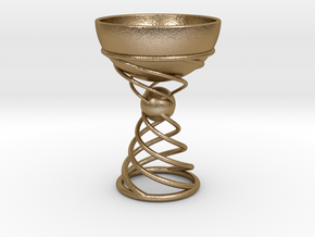 The Goblet in Polished Gold Steel