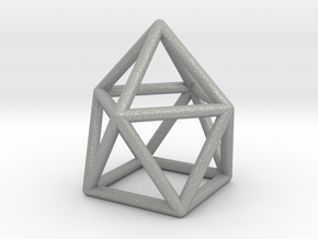 0746 J10 Gyroelongated Square Pyramid (a=1cm) #1 in Aluminum